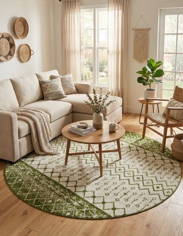 10' x 10' Moroccan Trellis Round Rug