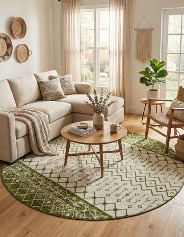 10' x 10' Moroccan Trellis Round Rug