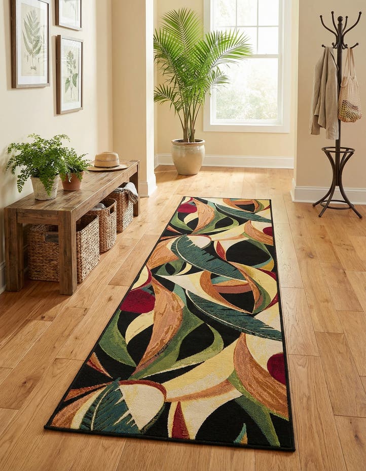 2' 7 x 10' Easy-Clean Botanical Indoor / Outd...
