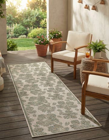 2' 7 x 10' Easy-Clean Baja Indoor / Outdoor Runner Rug
