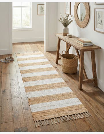 2' 2 x 12' Hand Woven Chindi Rag Runner Rug