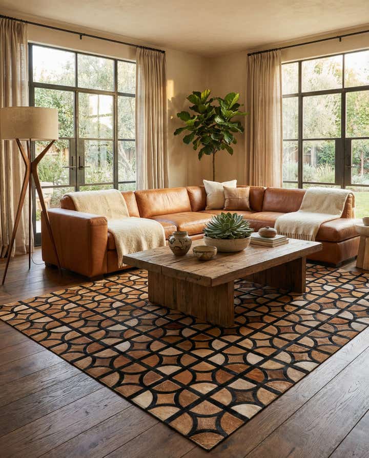 5' x 7' 10 Cowhide Rug
