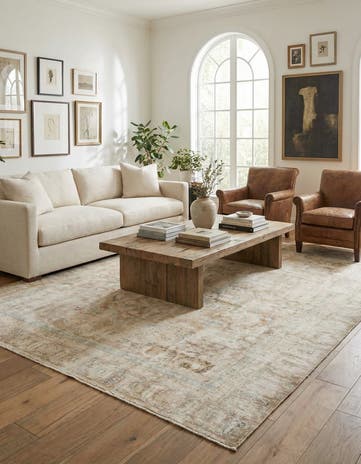 8' 7 x 11' 7 Hand Knotted Ultra Vintage Persian Wool Rug