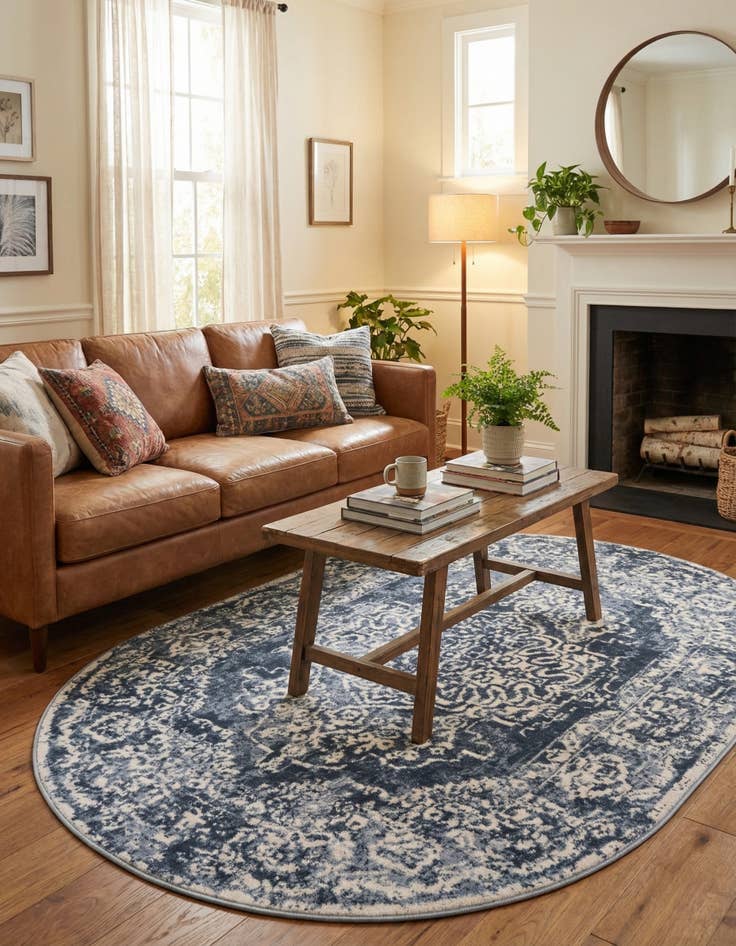 Detail image of 4' x 6' Oxford Oval Rug