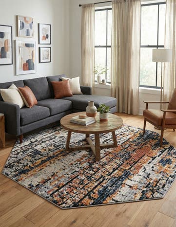 7' x 7' Tucson Octagon Rug