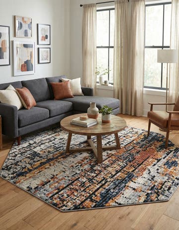 7' x 7' Tucson Octagon Rug