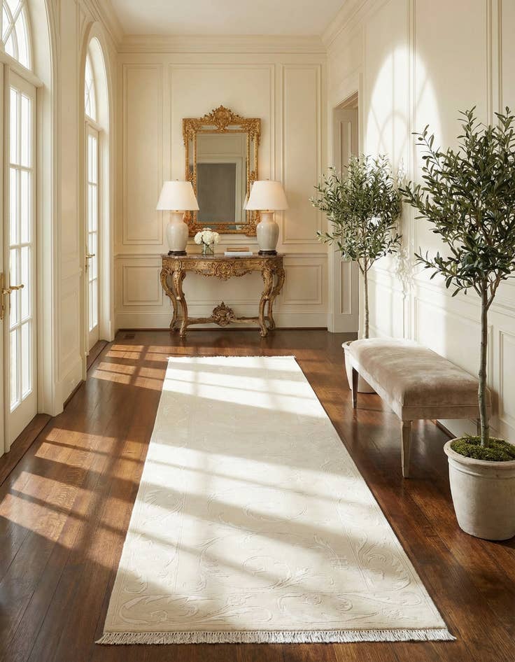 Detail image of 3' 3 x 13' 1  Hand Knotted Darya Wool Runner Rug