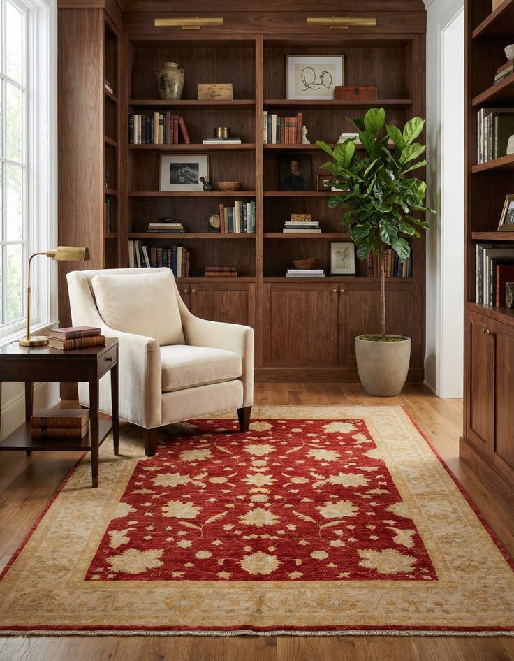 Detail image of 5' 7 x 7' 9 Ziegler Wool Rug