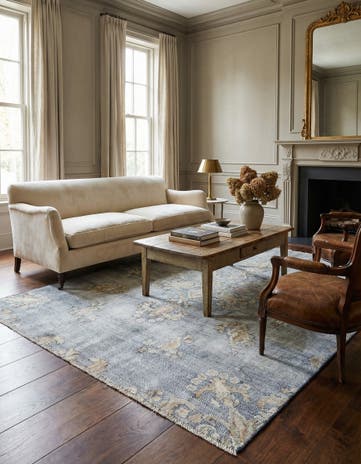 4' 4 x 6' 7 Vintage Royal Wool Rug