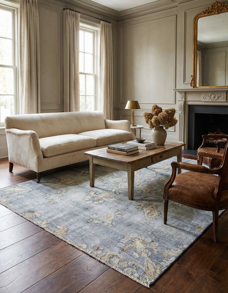 Detail image of 4' 4 x 6' 7 Vintage Royal Wool Rug