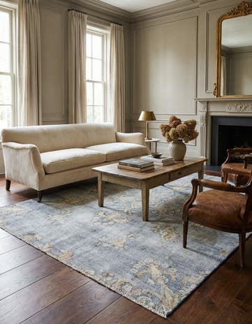 4' 4 x 6' 7 Vintage Royal Wool Rug