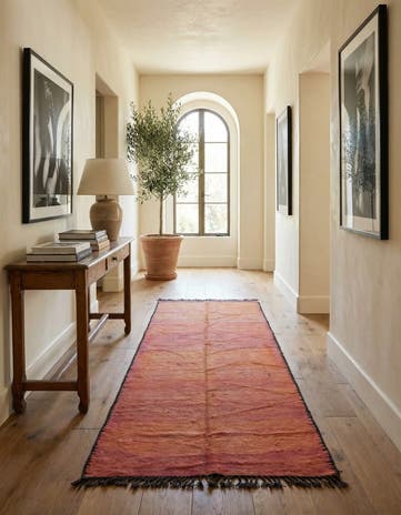 6' 2 x 13' 2 Hand Knotted Moroccan Wool Runner Rug
