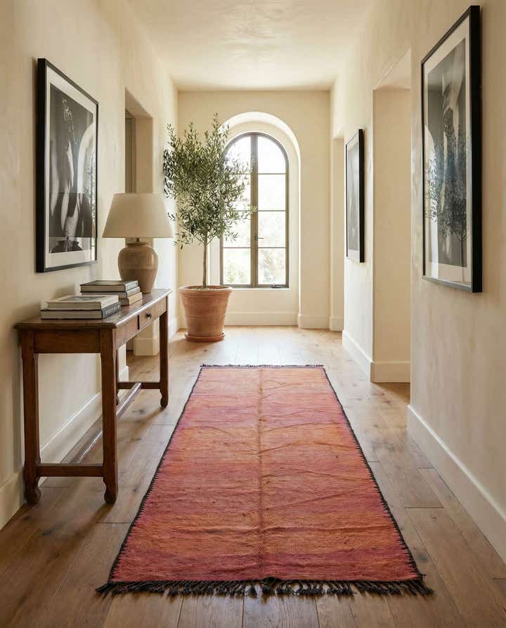 6' 2 x 13' 2 Hand Knotted Moroccan Wool Runner Rug
