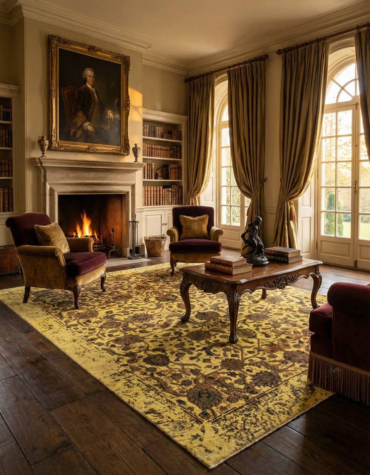 Detail image of 8' 8 x 11' 5 Vintage Royal Wool Rug