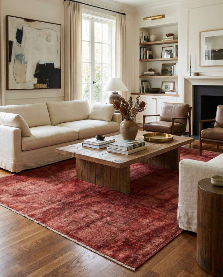 5' 5 x 8' 2 Hand Knotted Ultra Vintage Persian Wool Rug