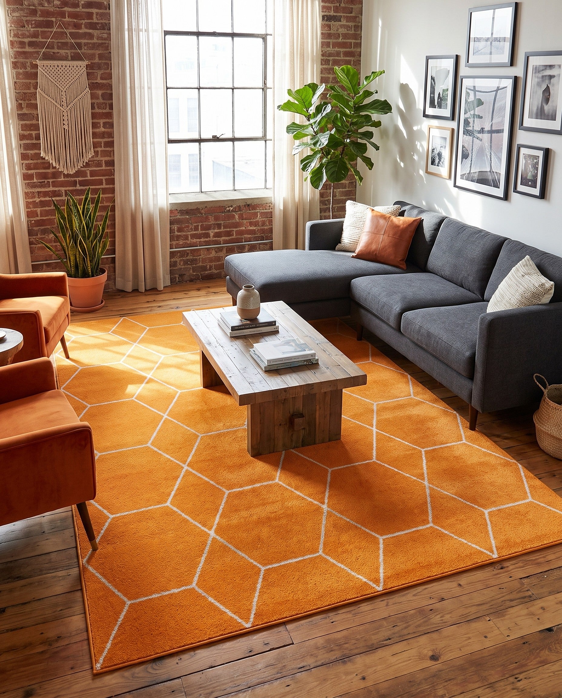 7' x 10' Trellis Frieze Rug