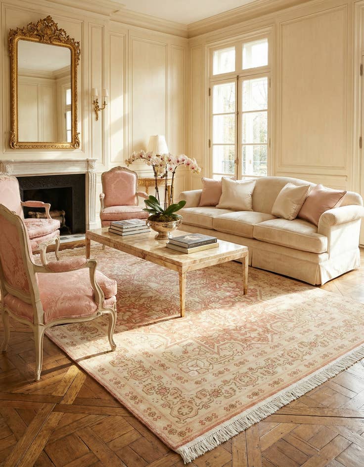 Detail image of  3' 4 x 5' 1  Hand Knotted Tabriz Persian Rug