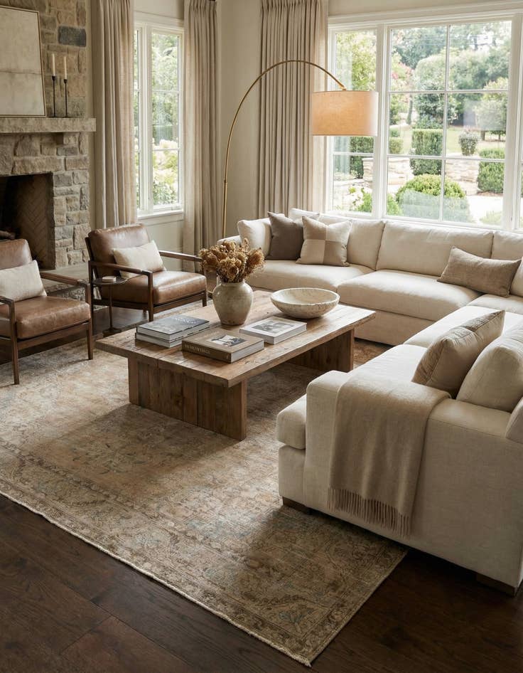 Detail image of 9' 4 x 12' 1  Hand Knotted Ultra Vintage Persian Wool Rug