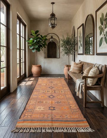 6' 3 x 15' 5 Hand Knotted Moroccan Wool Runner Rug