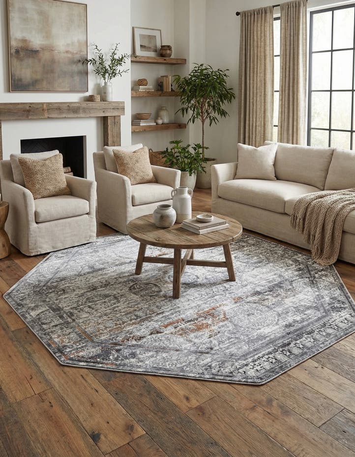 7' 10 x 7' 10 Finsbury Octagon Rug