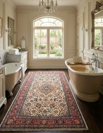 4' 3 x 6' 11 Kashan Rug