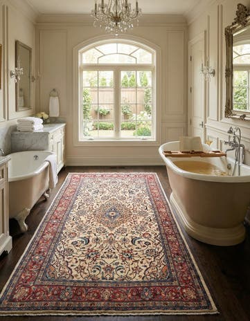 4' 3 x 6' 11 Kashan Rug