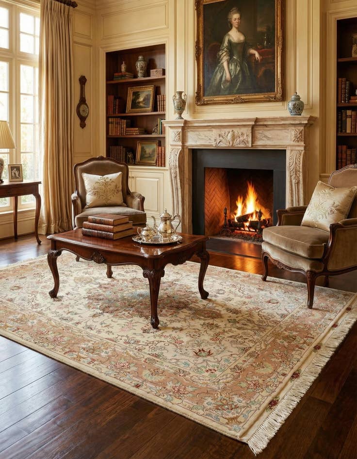 Detail image of  5' x 6' 11 Tabriz Rug