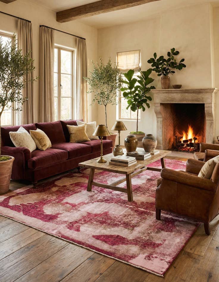 Detail image of 8' 10 x 11' 9  Hand Knotted Ultra Vintage Persian Wool Rug