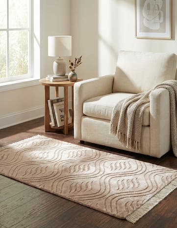 2' 7 x 4' 11 Hand Knotted Darya Wool Rug