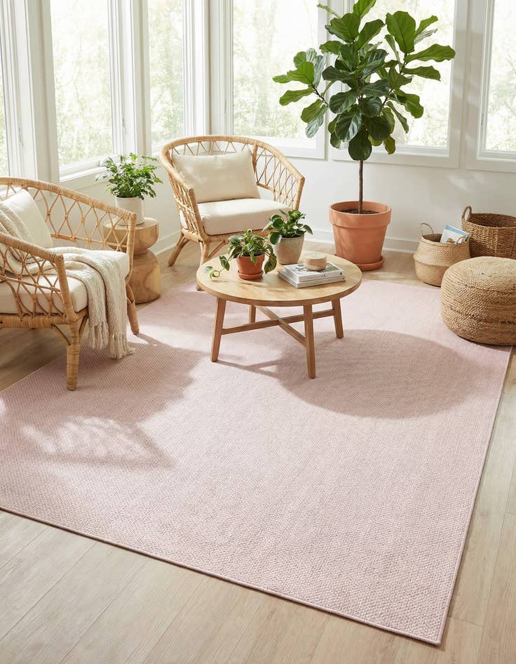 Detail image of 10' x 13' Easy-Clean Solid Indoor / Outdoor Rug