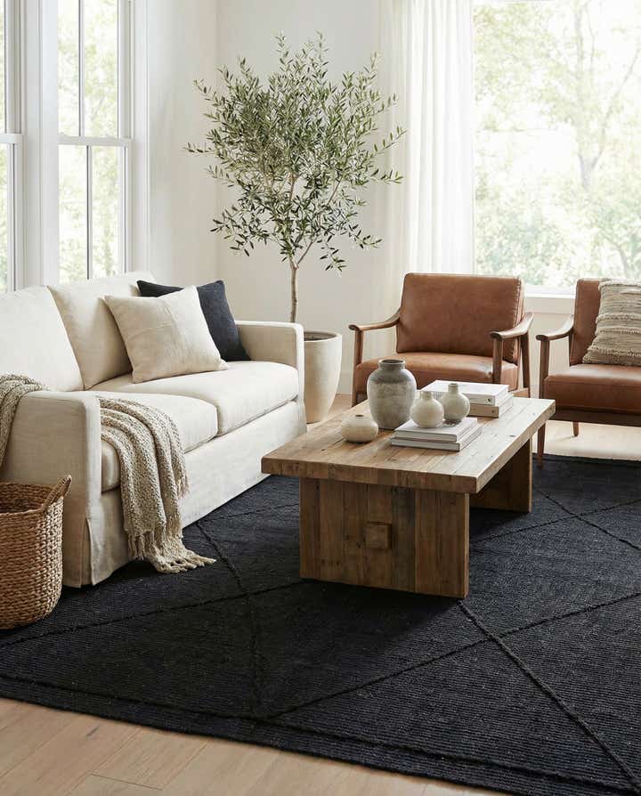 5' 5 x 8' Hand Knotted Moroccan Wool Rug