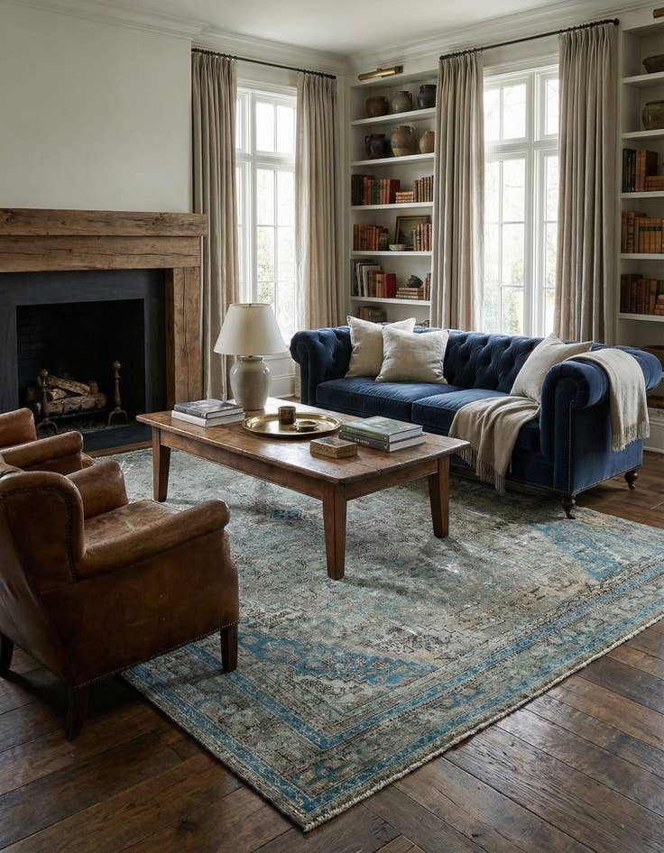 Detail image of 7' 11 x 10' 11 Vintage Rug