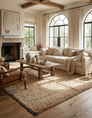 6' 6 x 8' 9 Berber Rug