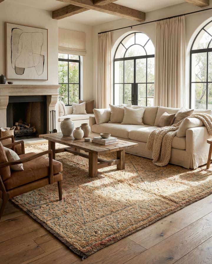 6' 6 x 8' 9 Berber Rug