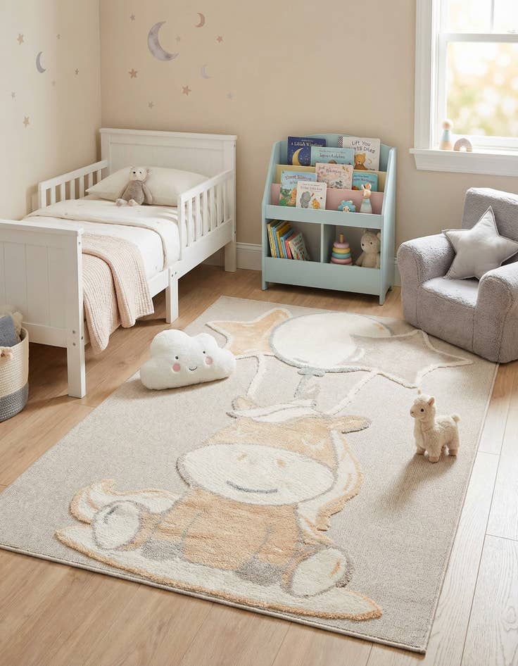 Detail image of 5' x 7' Whimsy Kids Rug