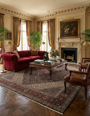 9' 10 x 12' 4 Tabriz Mahi Rug