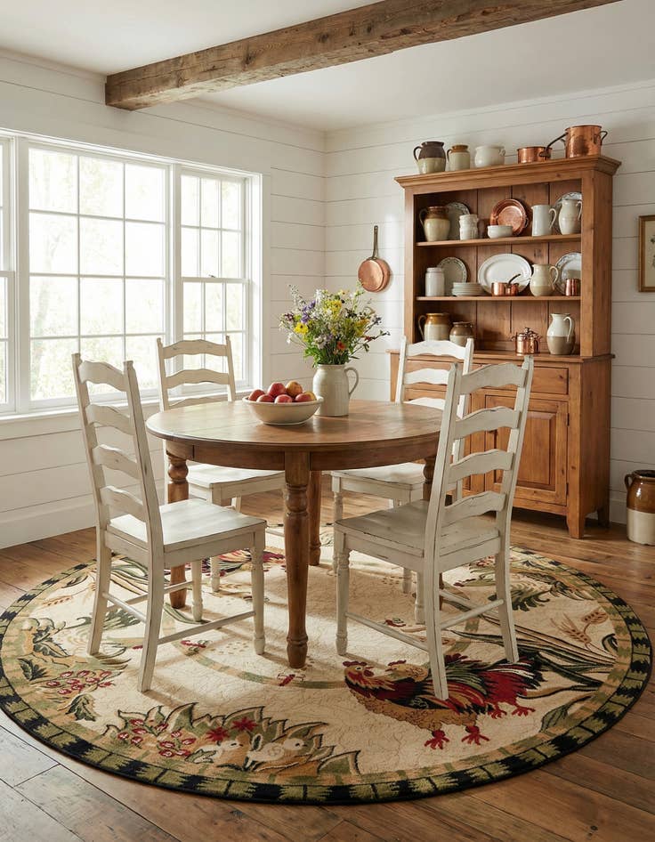 Detail image of 10' x 10' Country Round Rug