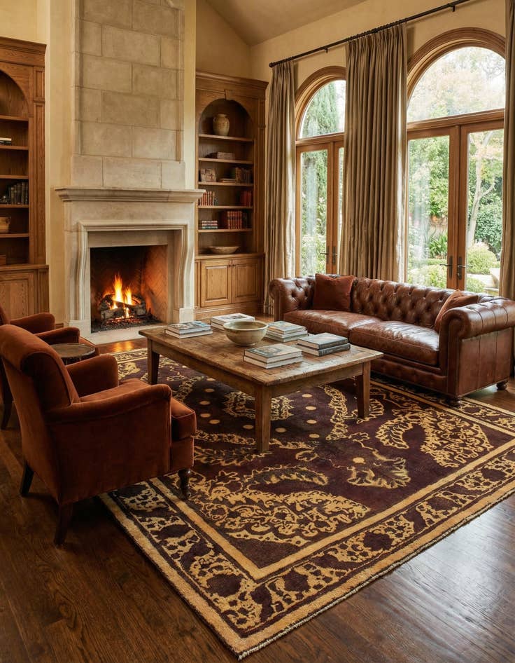 Detail image of 9' 7 x 12' 4  Hand Knotted Ultra Vintage Persian Wool Rug