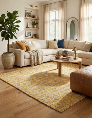 6' x 9' 1 Hand Knotted Moroccan Wool Rug