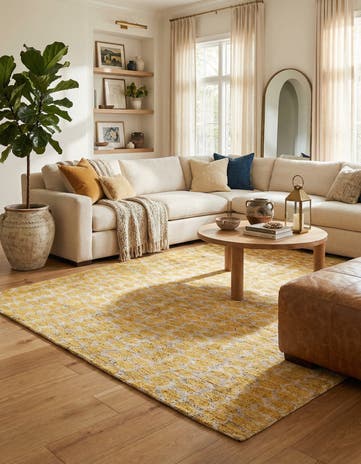 6' x 9' 1 Hand Knotted Moroccan Wool Rug