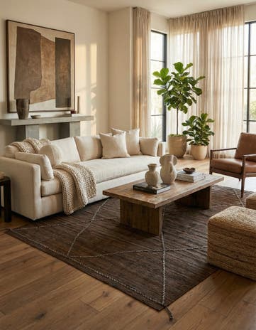 8' 3 x 11' Hand Woven Kilim Modern Wool Rug