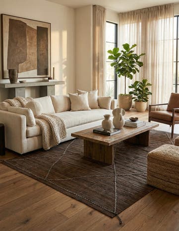 8' 3 x 11' Hand Woven Kilim Modern Wool Rug