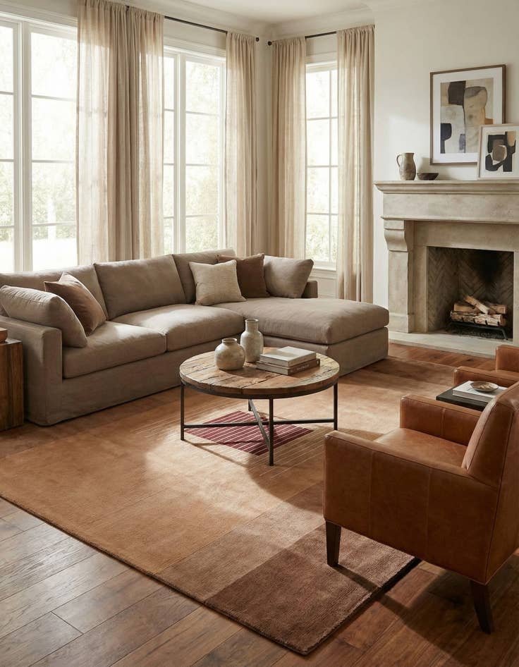 Detail image of  6' 7 x 9' 11  Hand Knotted Darya Wool Rug