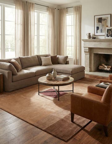 6' 7 x 9' 11 Hand Knotted Darya Wool Rug