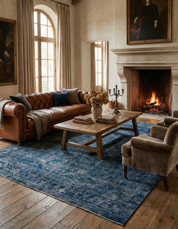 9' 3 x 12' Hand Knotted Ultra Vintage Persian Wool Rug