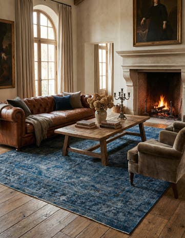9' 3 x 12' Hand Knotted Ultra Vintage Persian Wool Rug