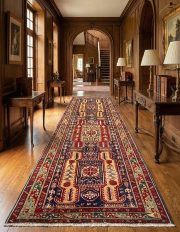 4' 3 x 10' 1 Koliaei Wool Runner Rug