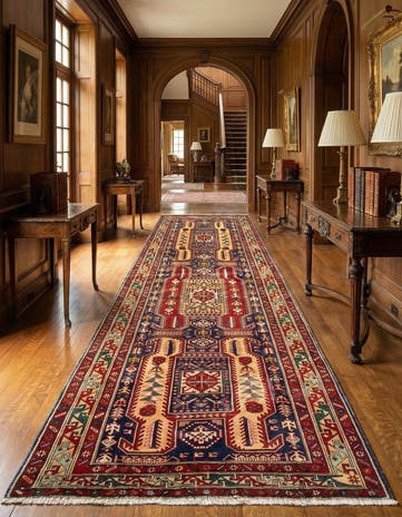 4' 3 x 10' 1 Koliaei Wool Runner Rug