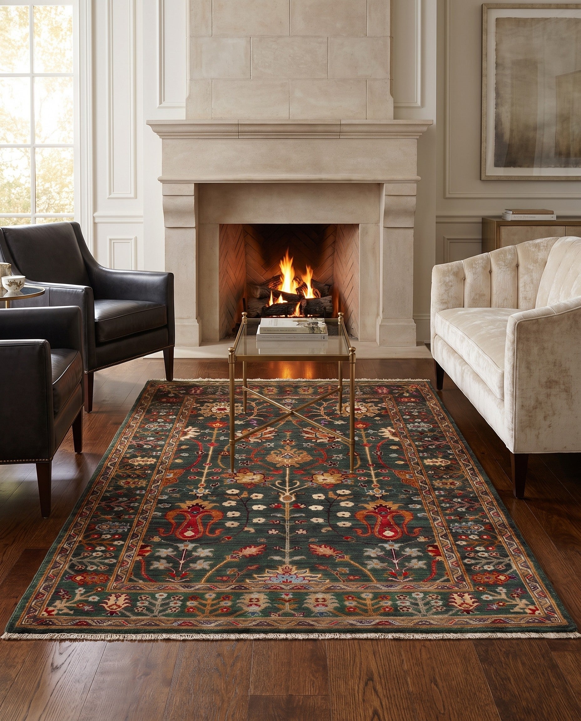 4' 1 x 5' 10 Hand Knotted Ariana Ziegler Rug