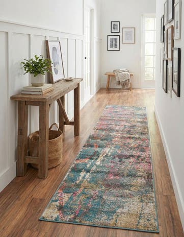 Blue Delilah Runner Rug